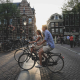 Mit dem Fahrrad in Holland