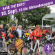 Save-the-date-Sharepic für den Fancy Women Bike Ride am 18. September 2022 um 15.00 Uhr am Waisenhausplatz in Pforzheim