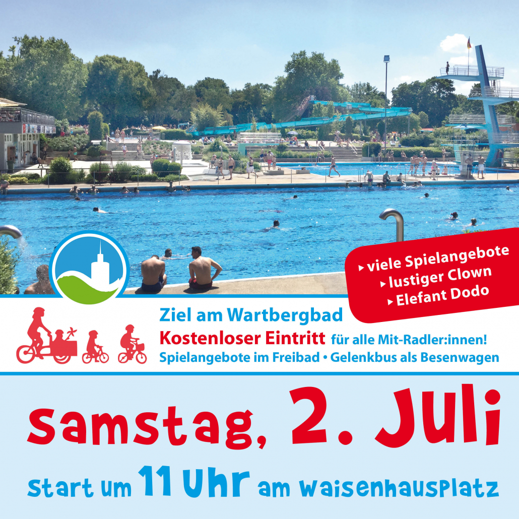 Sharepic für die Kidical Mass am 2. Juli 2022