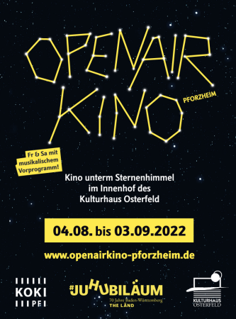 Sharepic für das Openairkino Pforzheim 2022