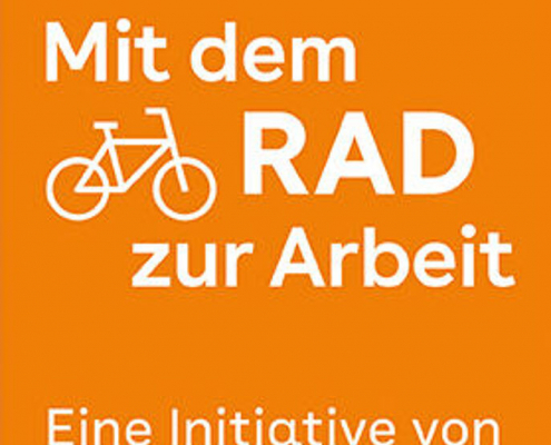 Aktionslogo "Mit dem Rad zur Arbeit. Eine Initiative von ADFC und AOK.