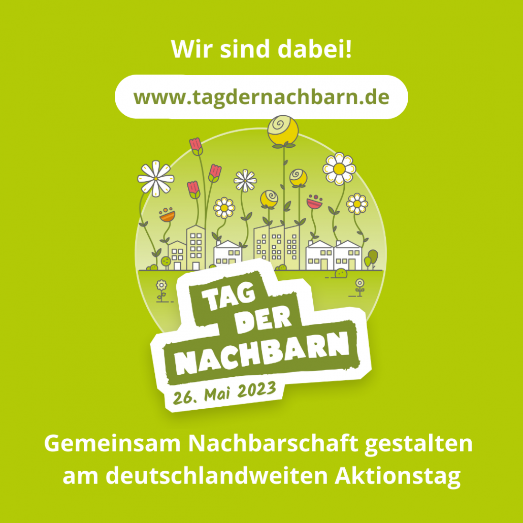 Sharepic für den deutschlandweiten Aktionstag "Tag der Nachbarn" am 26.05.2023