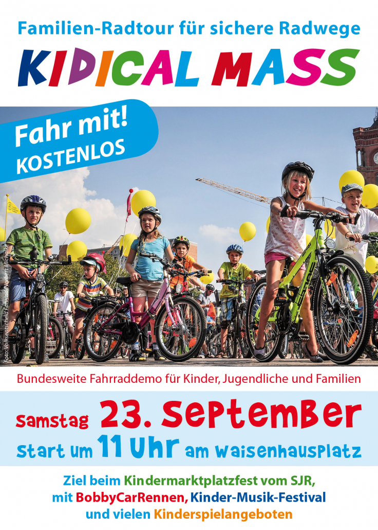 Sharepic für die Kidical Mass am 23. September 2023