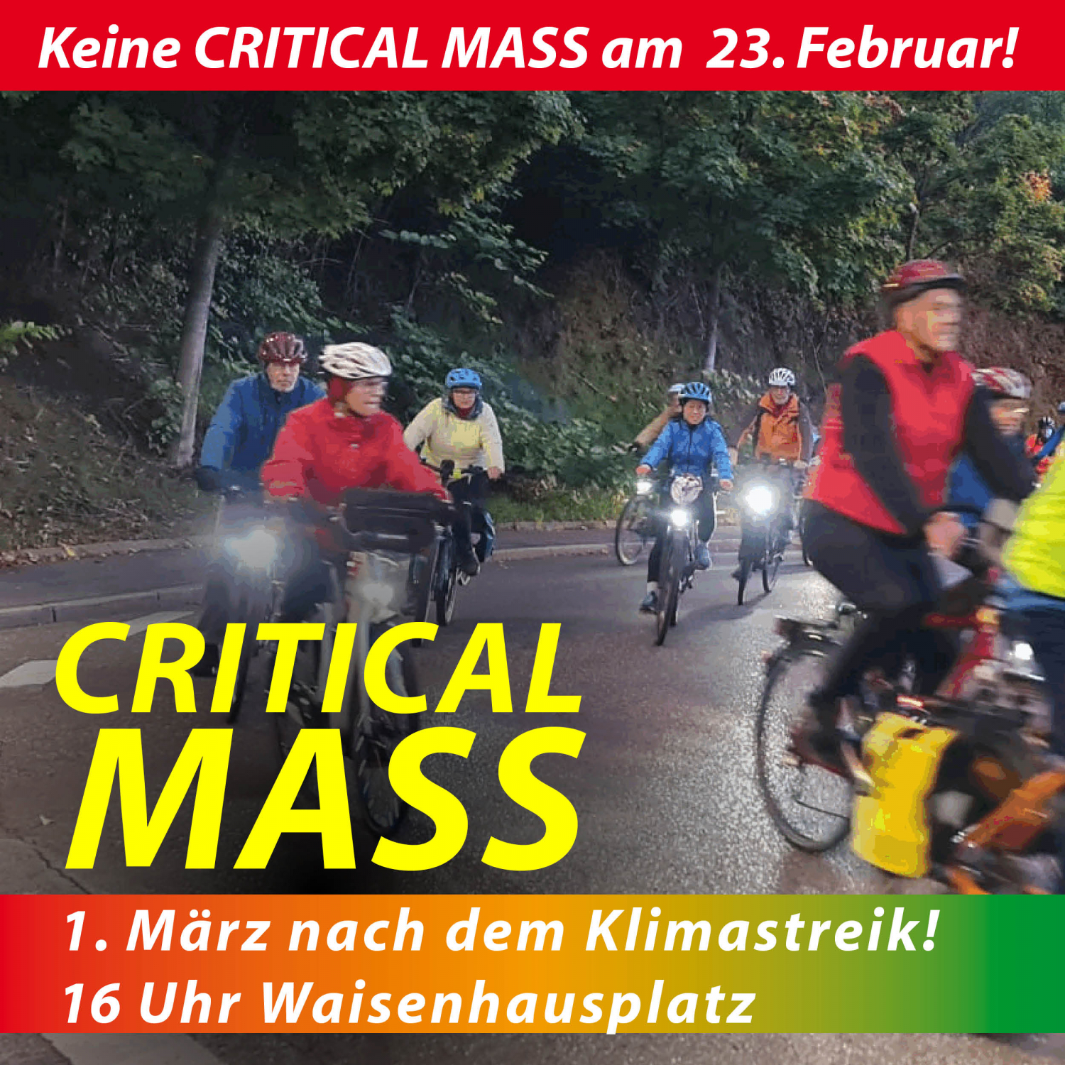 Sharepic für die Critical Mass Pforzheim am 01.03.2024