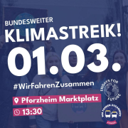 Sharepic für den Pforzheimer Klimastreik am 01.03.2024