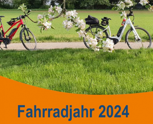 Titelseite ADFC-Programmheft "Fahrradjahr 2024"