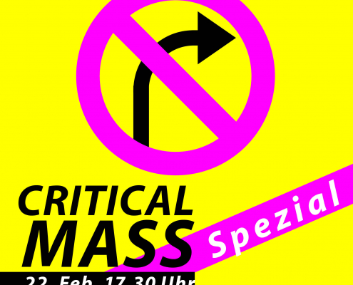 Sharepic für die Spezial-Critical Mass am 22.02.2025