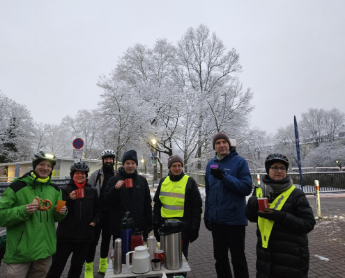 Bild des ADFC-Standes am EMMA-Kreativzentrum