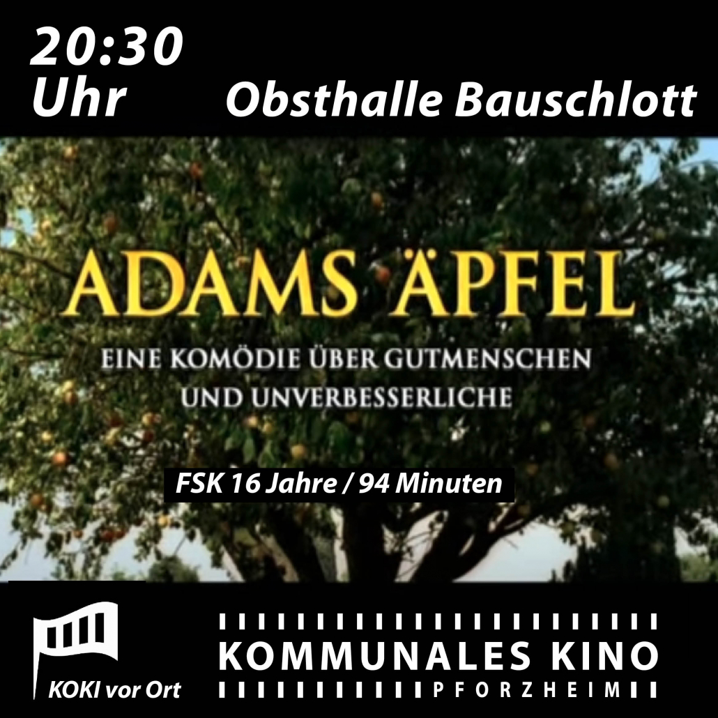 Sharepic für die Kinovorstellung von "Adams Äpfel" am Ziel der Critical Mass Pforzheim am 25.04.2025