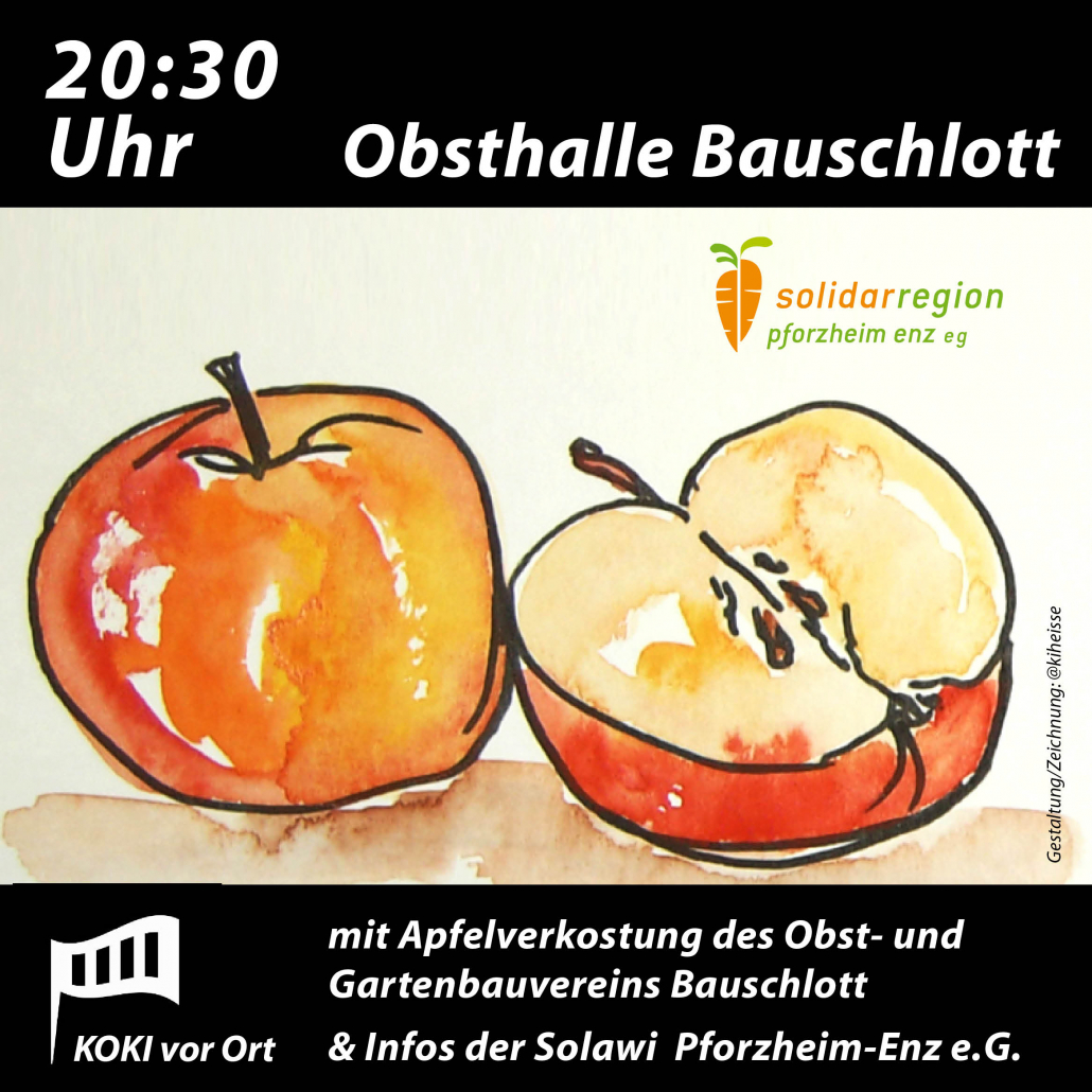 Sharepic für die Kinovorstellung von "Adams Äpfel" am Ziel der Critical Mass Pforzheim am 25.04.2025