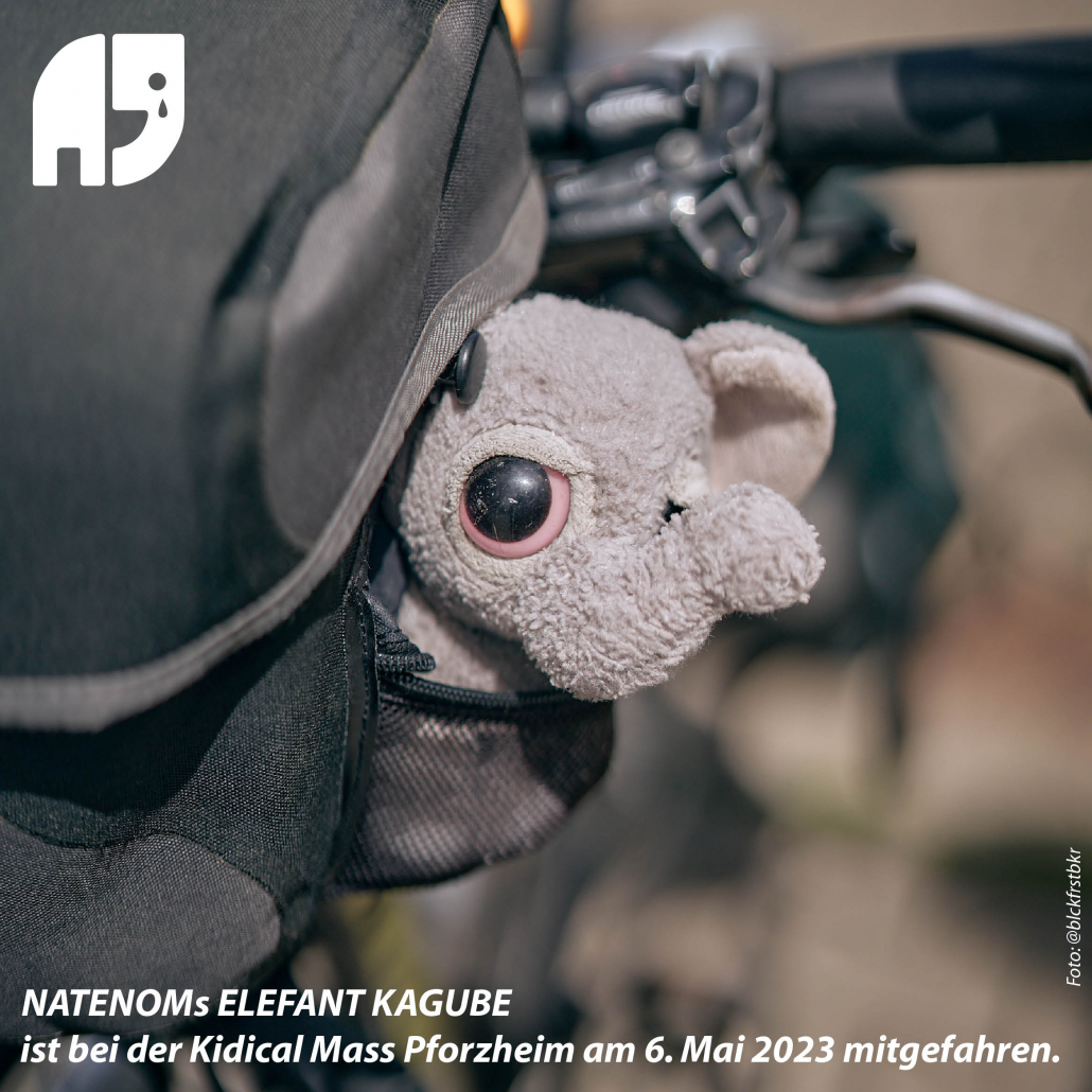 Sharepic für die Kidical Mass Pforzheim zur Erinnerung an NATENOM