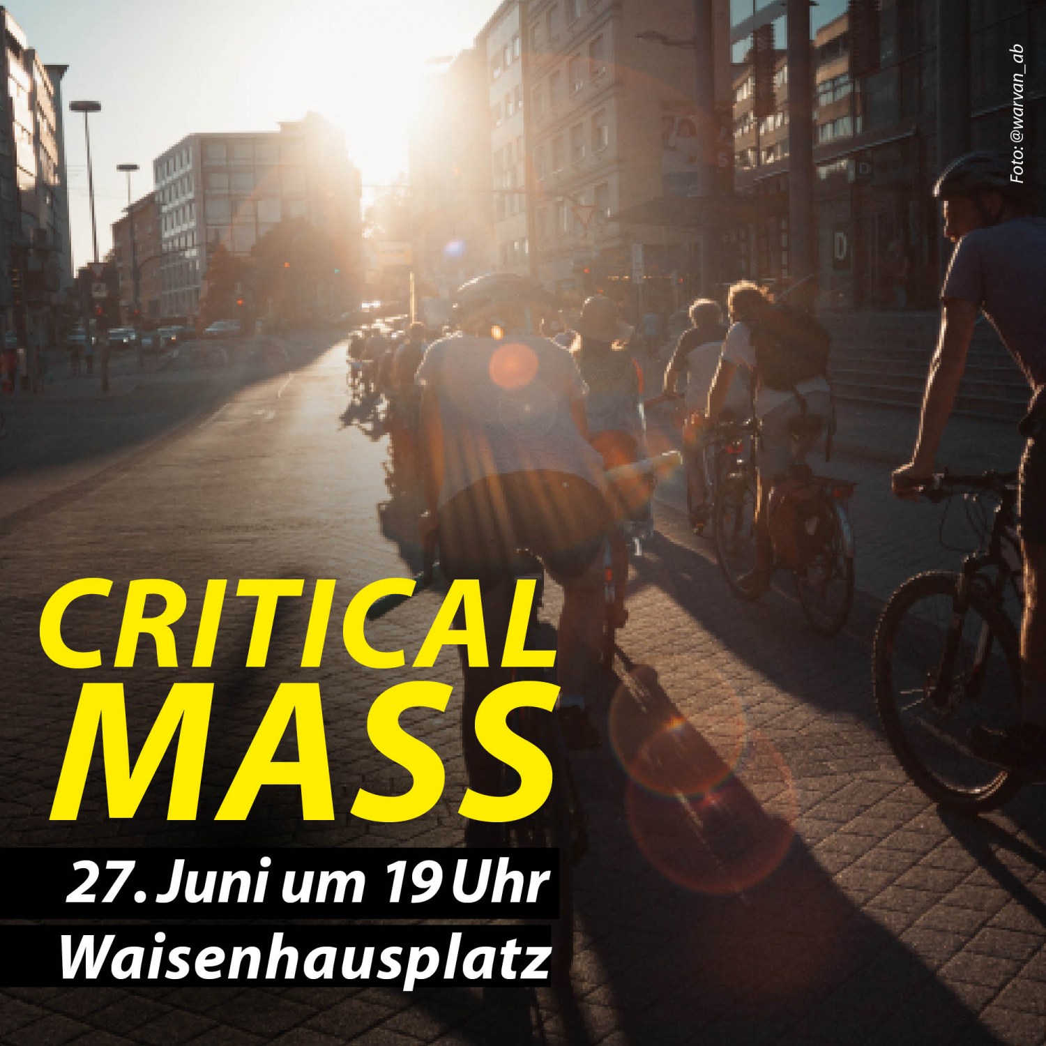 Sharepic für die Critical Mass Pforzheim am 27.06.2025