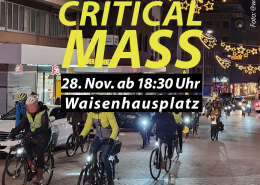 Sharepic für die Critical Mass Pforzheim am 28.11.2025