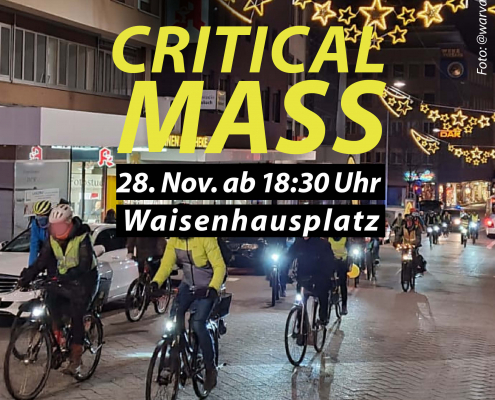 Sharepic für die Critical Mass Pforzheim am 28.11.2025