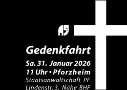 Sharepic für die Natenom-Gedenkfahrt am 31.01.2026 in Pforzheim