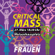Sharepic für die Critical Mass Pforzheim am 27.03.2026 zum Thema Alltagswege von Frauen