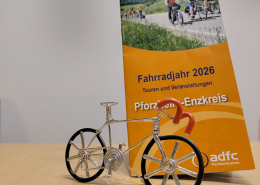 Das Bild zeigt das Tourenprogramm des ADFC Pforzheim-Enzkreis für das Fahrradjahr 2026