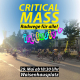 Das Bild zeigt eine Fahrrad Demonstration im Sommer auf einer großen Straße in Pforzheim