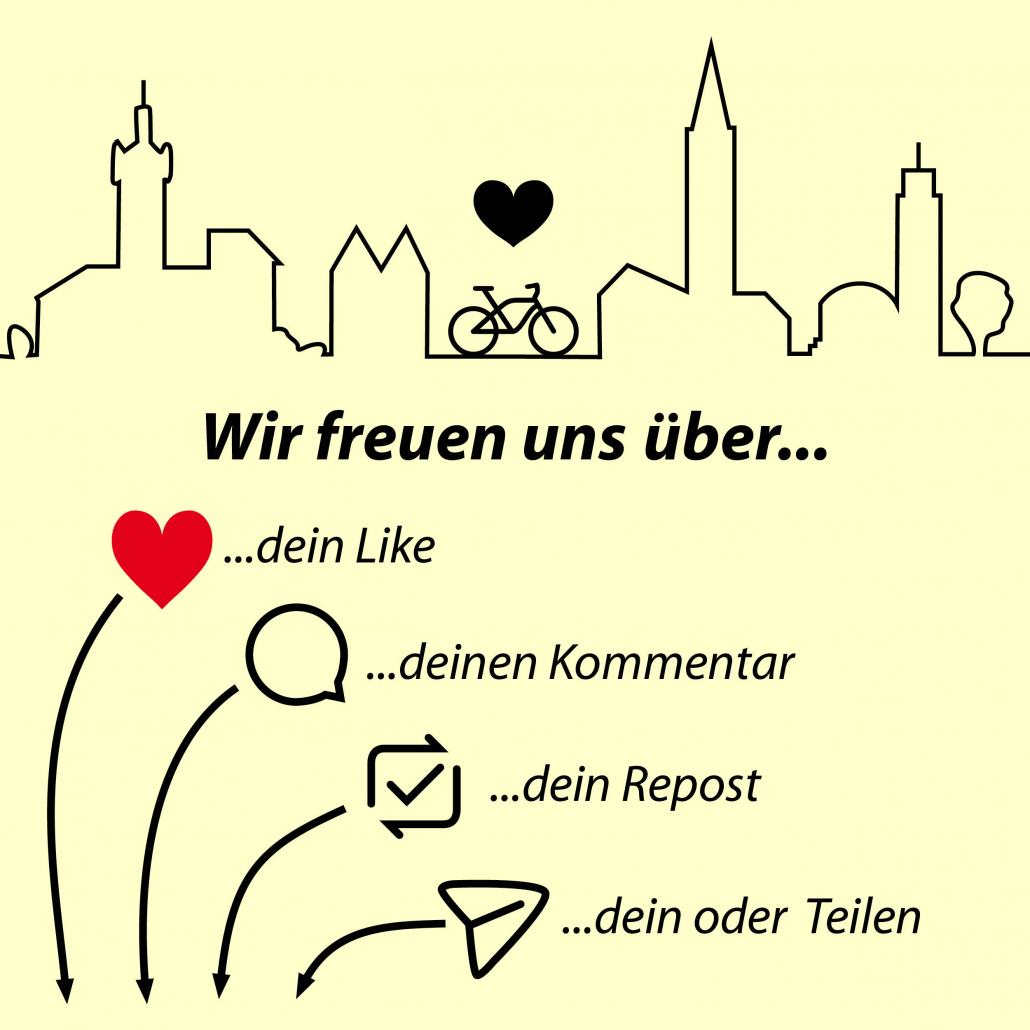Sharepic "Wir freuen uns über..."
